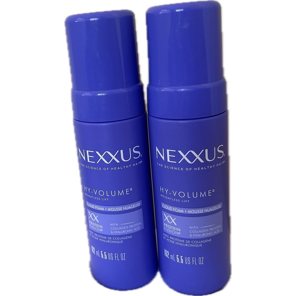 2PK Nexxus Hy Volume Cloud Foam Mousse ~ 5.5 FL OZ EACH ~ NEW ~ FAST SHIPPING